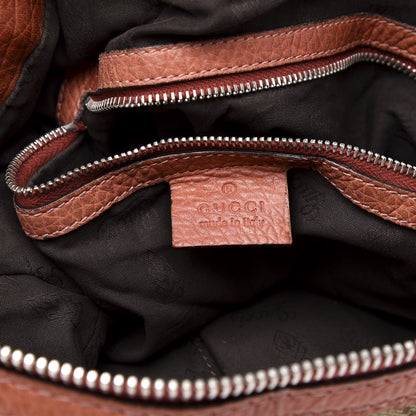 Gucci Monogram Medium Bamboo Bar Hobo Coral 7 of 12