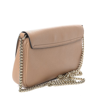 Gucci Pebbled Calfskin Medium Soho Flap Crossbody Camelia 2 of 12