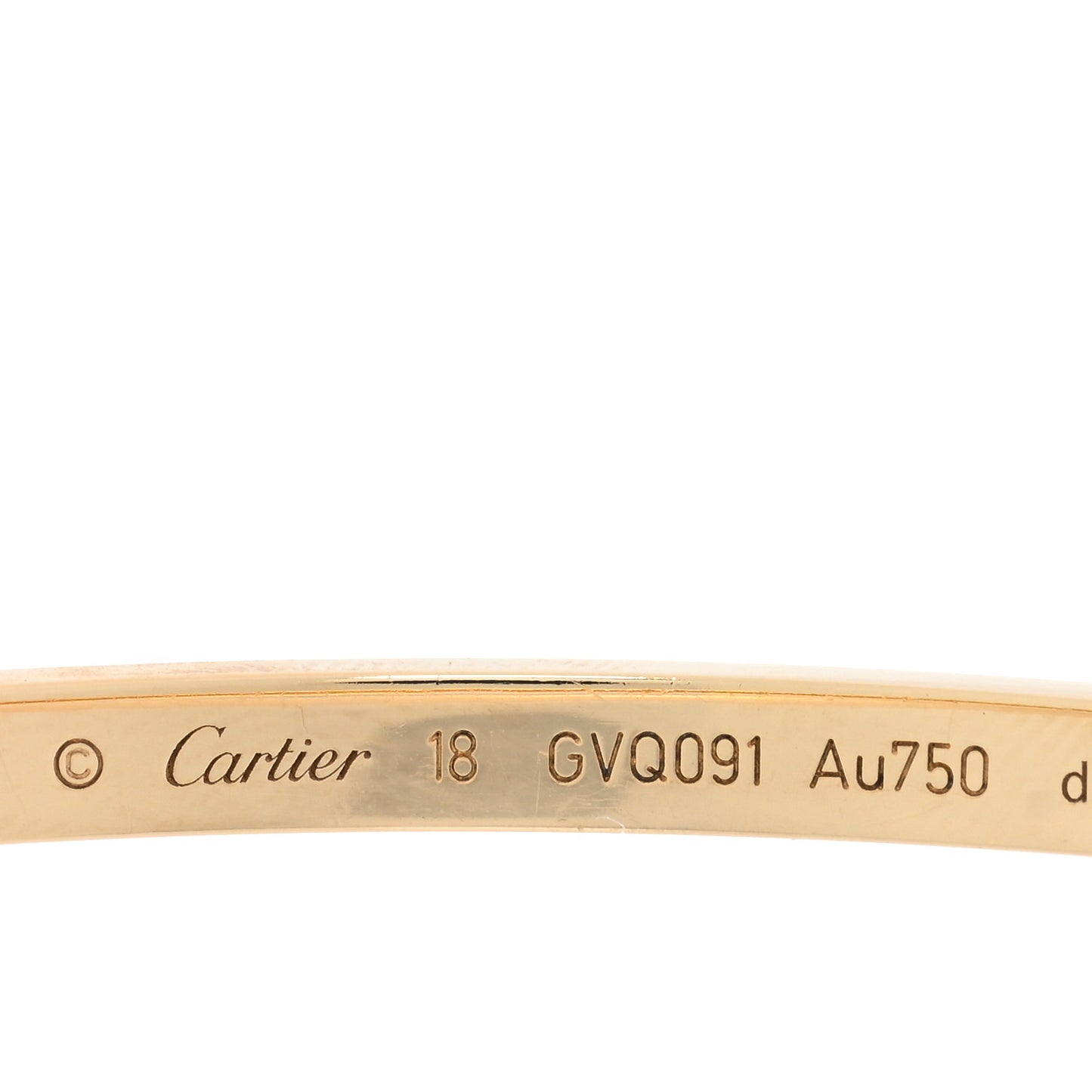 18K Yellow Gold Small LOVE Bracelet 18