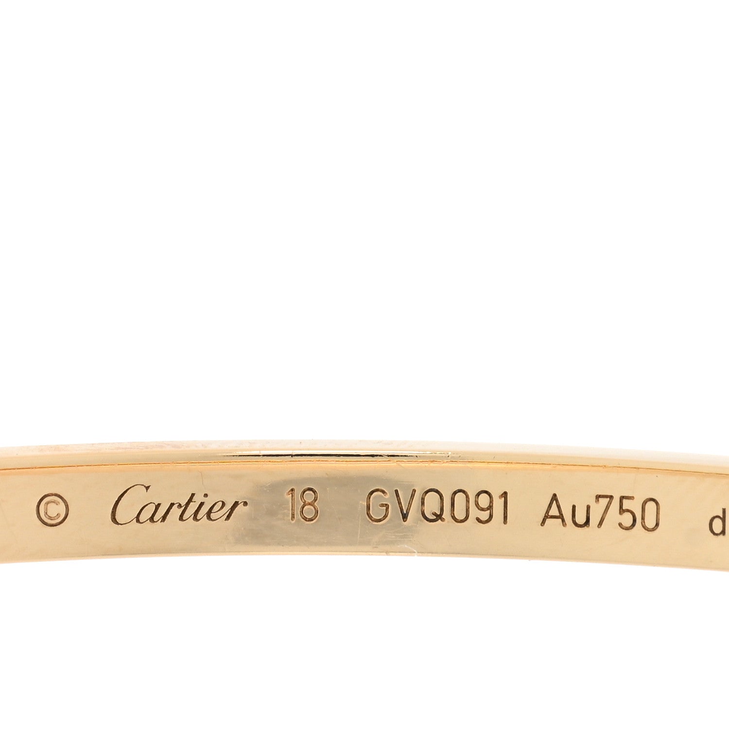 Cartier 18K Yellow Gold Small LOVE Bracelet 18 3 of 8
