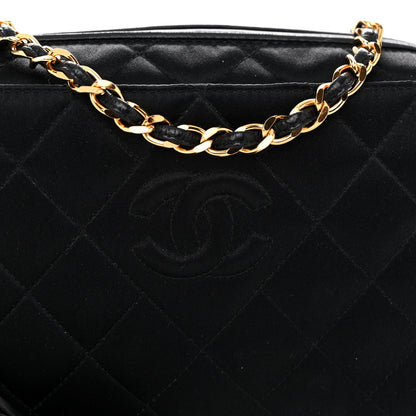 Chanel Satin Quilted Tassel Camera Case Black 9 of 12