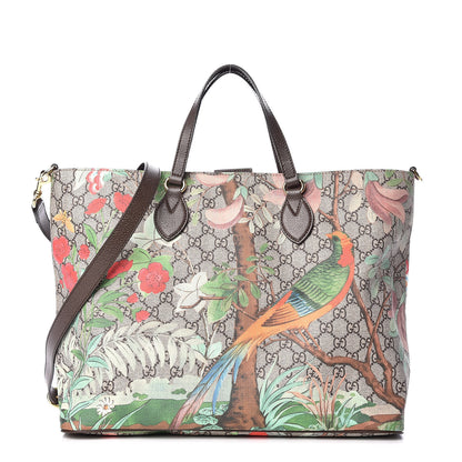 Gucci Soft GG Supreme Monogram Tian Medium Crossbody Tote Beige Multicolor New Acero 1 of 11