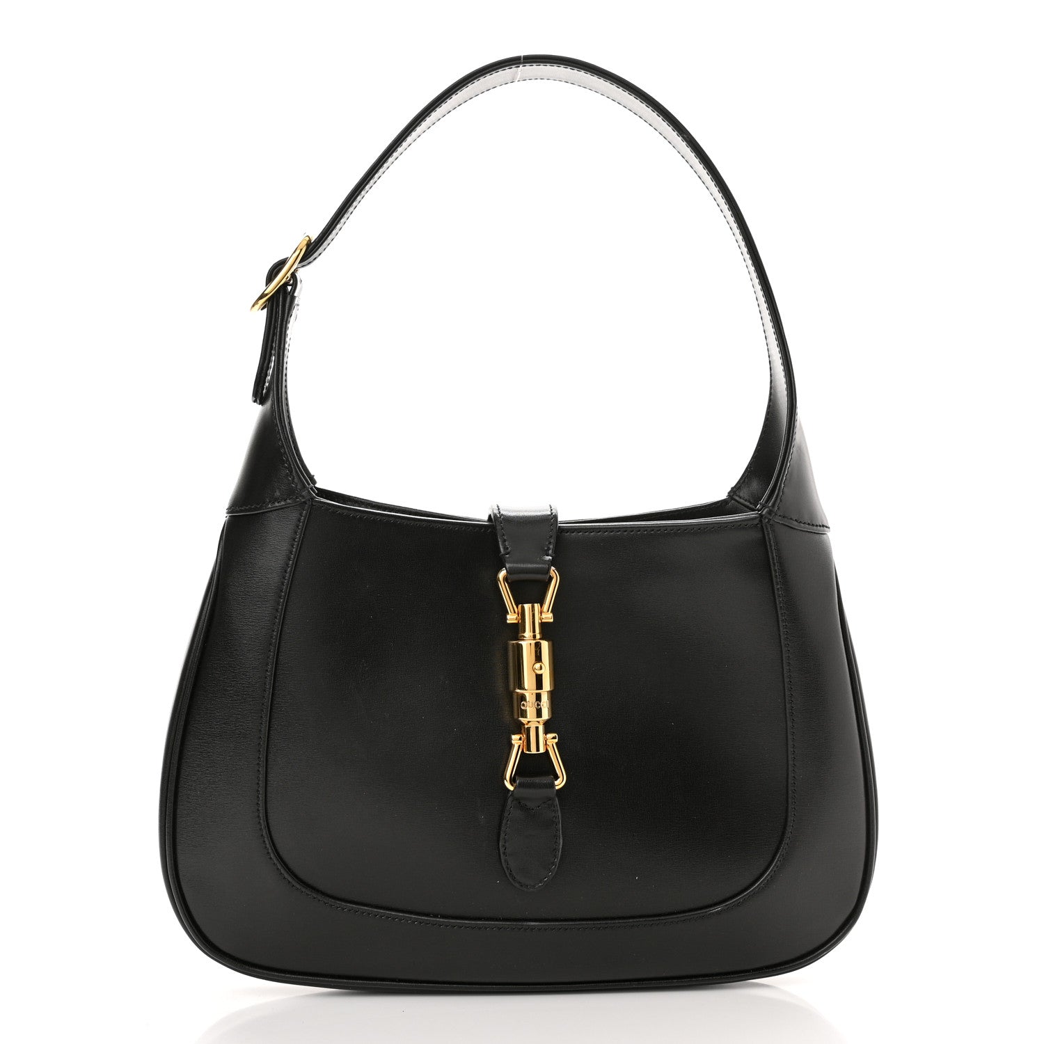 Gucci Boarded Dyana Lux Calfskin Small Jackie 1961 Hobo Black 1 of 11