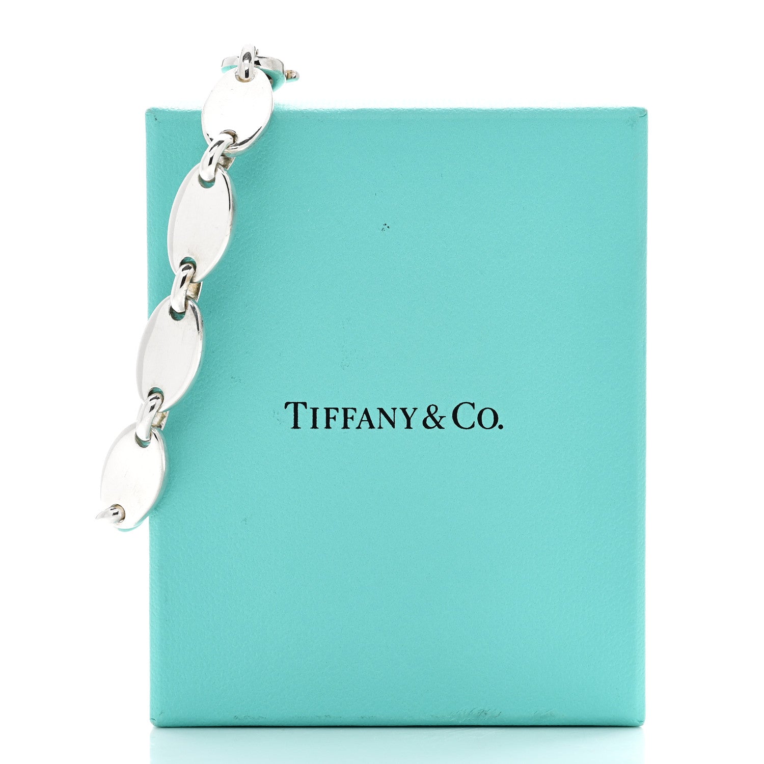 Tiffany Sterling Silver Pebble Link Bracelet 4 of 4