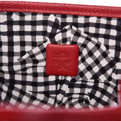 MCM Visetos Medium Liz Reversible Shopper Tote Ruby Red 11 of 11