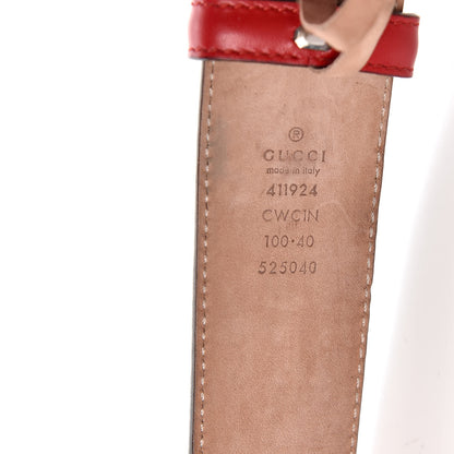 Gucci Guccissima Interlocking G 40mm Belt Red 7 of 7