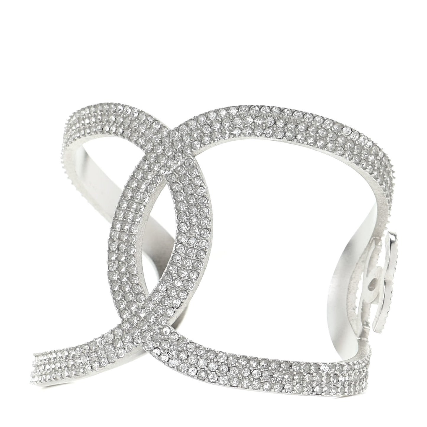 Crystal CC Cuff Silver