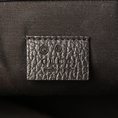 Gucci Monogram Dollar Calfskin O Drawstring Backpack Beige Ebony Testa di Moro Dark Chocolate 6 of 9