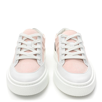 Hermes Canvas Calfskin Deep Sneakers 40 Framboise White 2 of 11