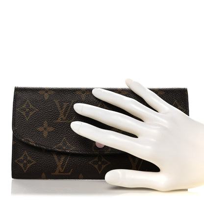 Louis Vuitton Monogram Emilie Wallet Rose Ballerine 2 of 14