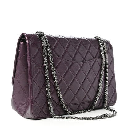 Chanel Aged Calfskin Quilted 2.55 Reissue 227 Flap Dark Purple 3 of 10