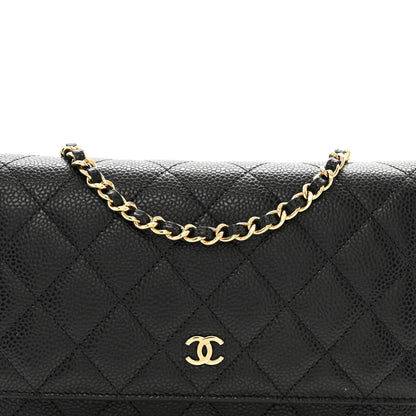 Chanel Caviar Quilted Wallet on Chain WOC Black 7 of 10