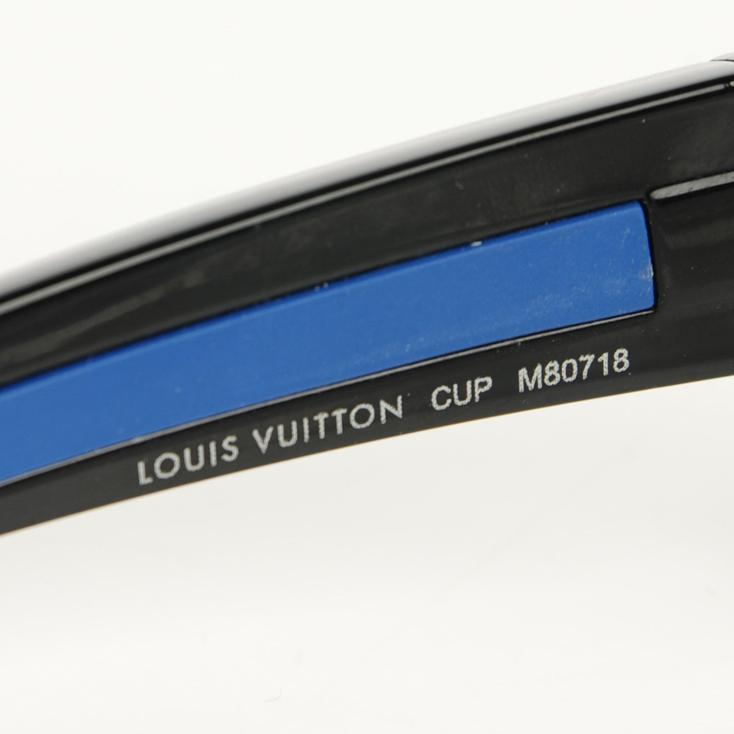 Louis Vuitton Cup GM Sunglasses Black Blue 4 of 8