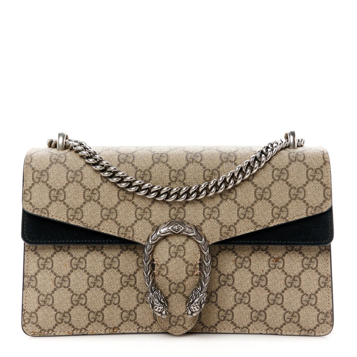 GG Supreme Monogram Small Dionysus Shoulder Bag Black