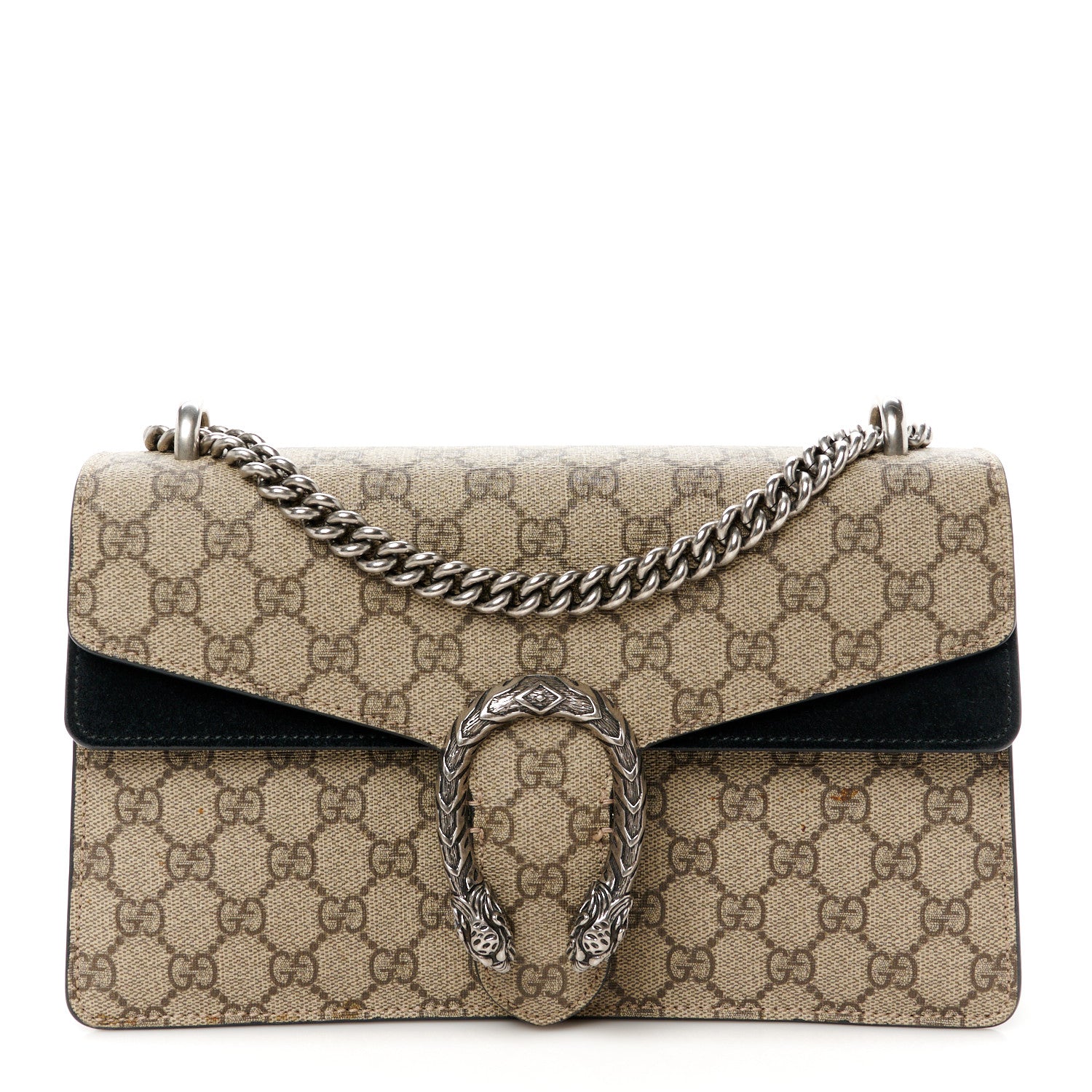 Gucci GG Supreme Monogram Small Dionysus Shoulder Bag Black 1 of 10