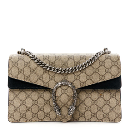 Gucci GG Supreme Monogram Small Dionysus Shoulder Bag Black 1 of 10