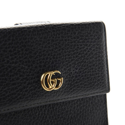 Gucci Dollar Calfskin Double G French Flap Wallet Black 8 of 9