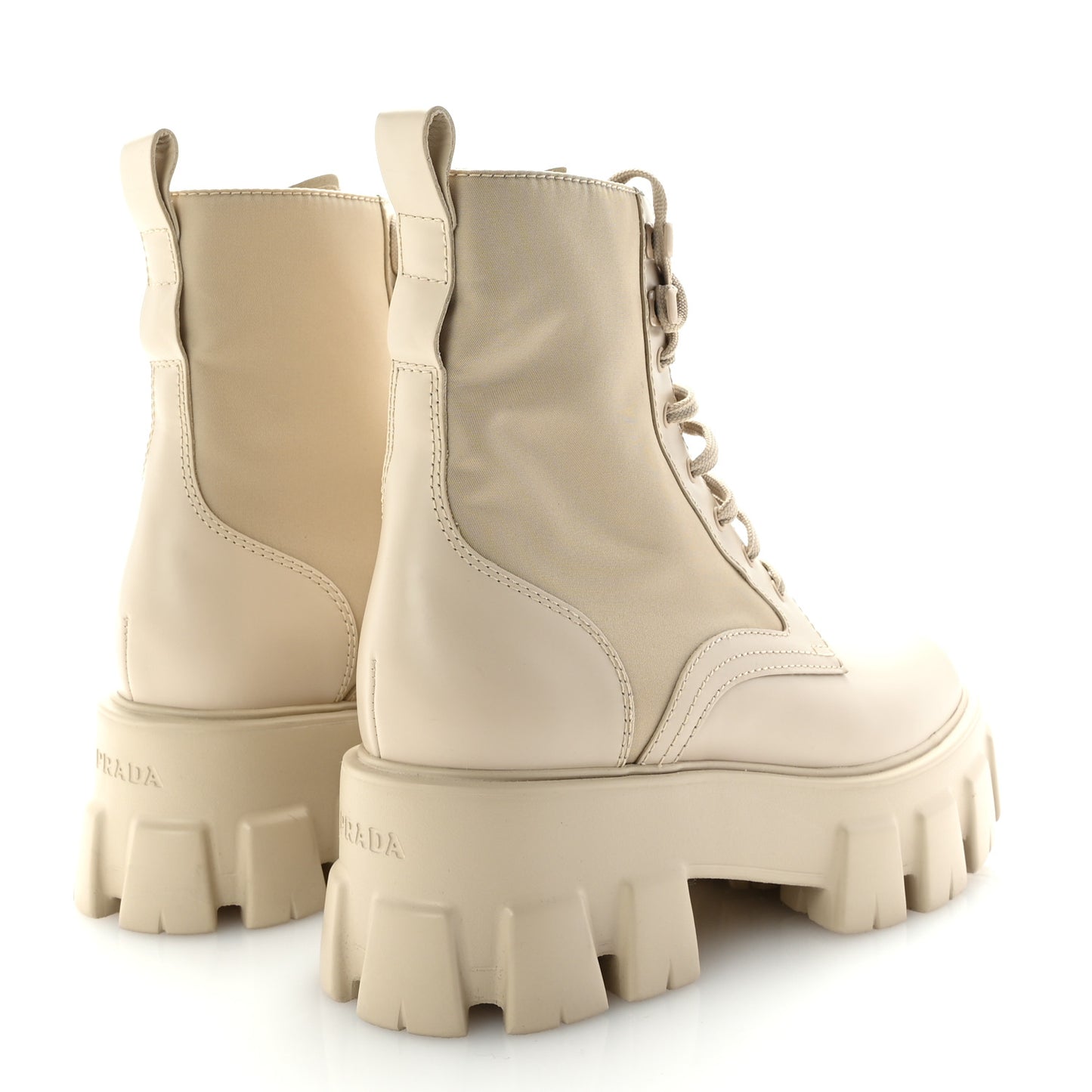 Spazzolato Rois Re-Nylon Metal Triangle Logo Monolith Pouch Pocket 55mm Boots 37.5 Deserto