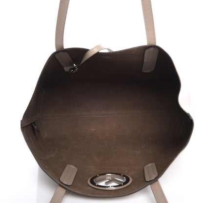 Fendi Vitello Vienna Enamel F is Fendi Shopping Tote Tortora Taupe 6 of 10