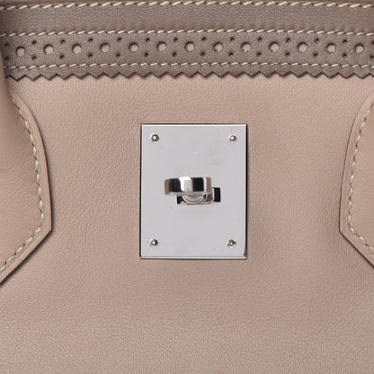Hermes Swift Ghillies Birkin 35 Argile Etoupe 15 of 38