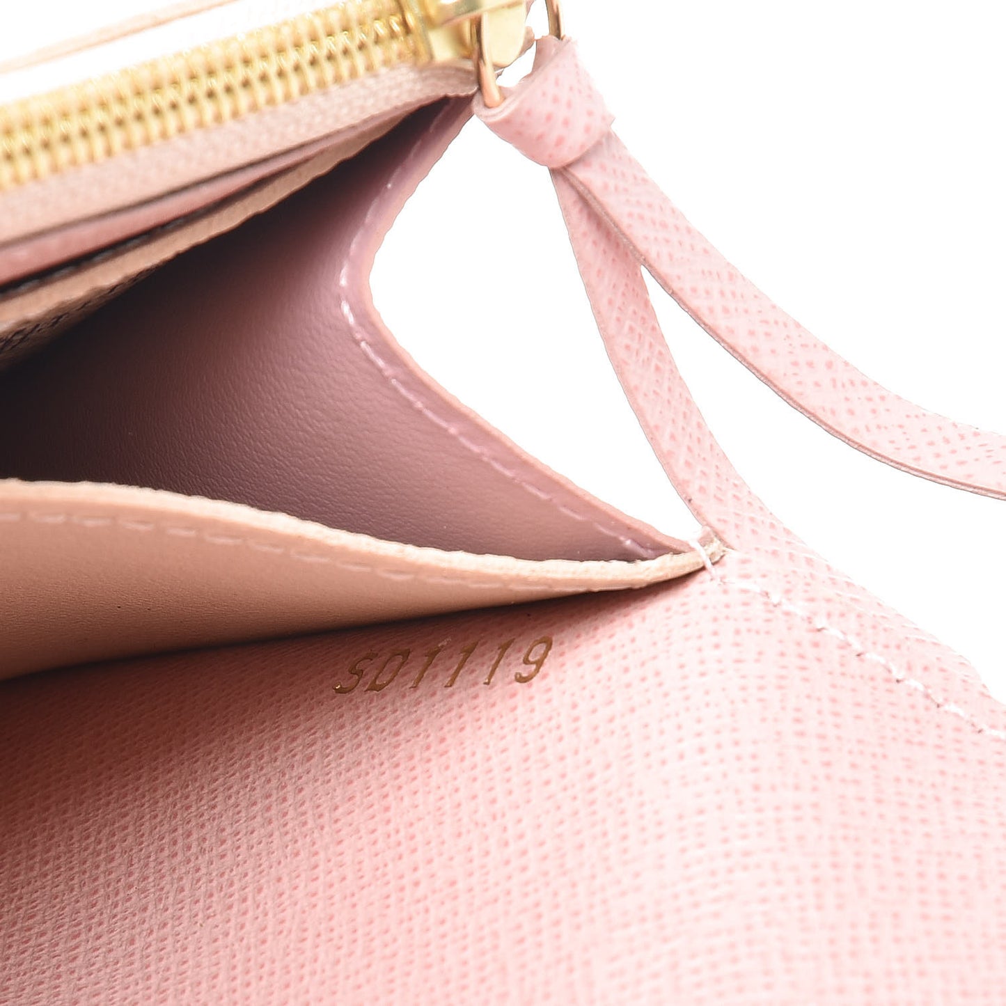 Damier Azur Emilie Wallet Rose Ballerine