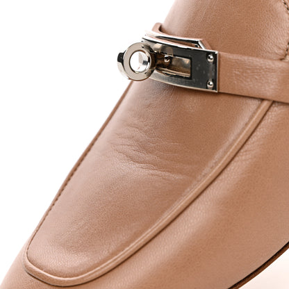 Hermes Calfskin Oz Mules 37 Beige Sarrazin 10 of 13