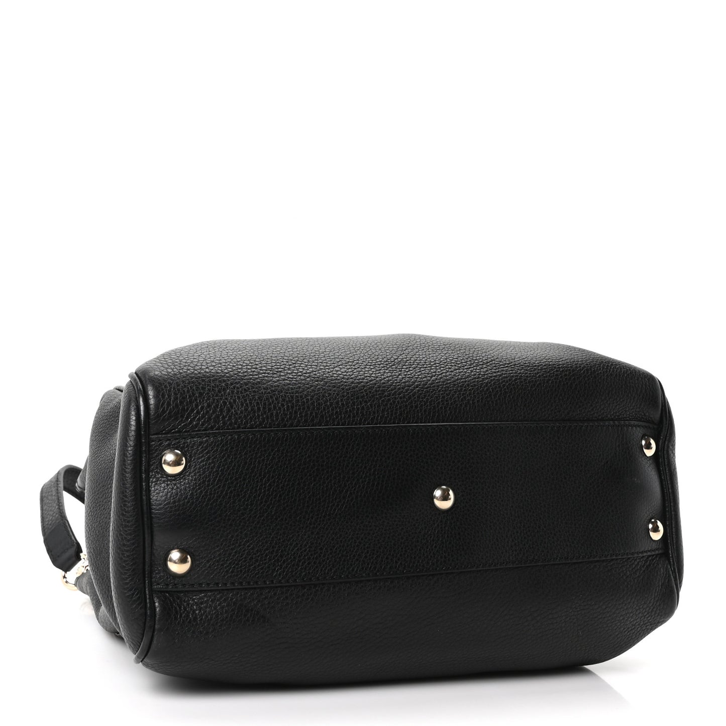 Calfskin Small Bamboo Shopper Tote Black