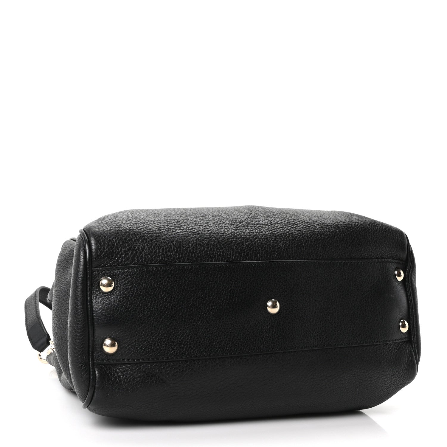 Gucci Calfskin Small Bamboo Shopper Tote Black 4 of 10