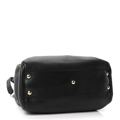 Gucci Calfskin Small Bamboo Shopper Tote Black 4 of 10