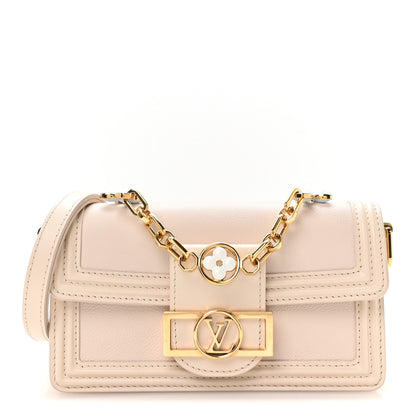 Louis Vuitton Grained Calfskin Dauphine East West Beige 1 of 10