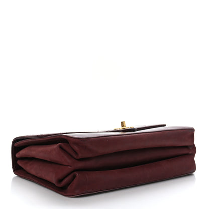 Chanel Iridescent Calfskin Quilted Straight Lined Flap Red 4 of 11