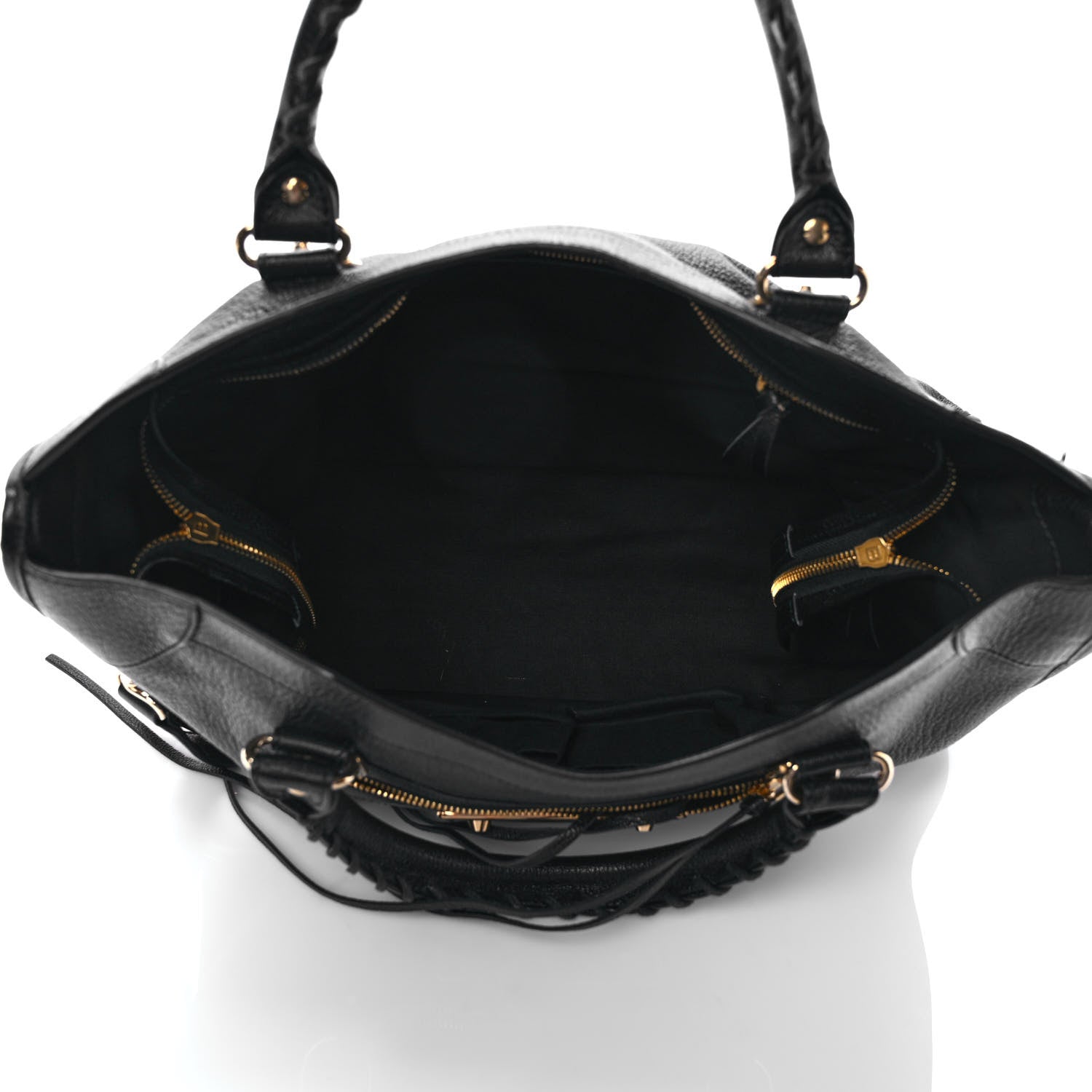 Balenciaga Chevre Gold Metallic Edge Hardware City Black 5 of 9