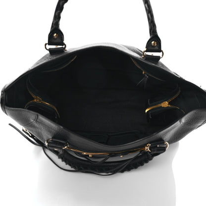 Balenciaga Chevre Gold Metallic Edge Hardware City Black 5 of 9