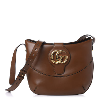 Gucci Boarded Plutone Calfskin Medium Arli Shoulder Bag Nocciola 1 of 11