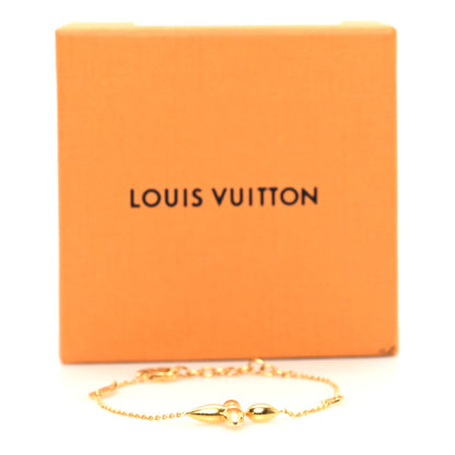 Louis Vuitton Metal Louisette Charm Bracelet Gold 6 of 6