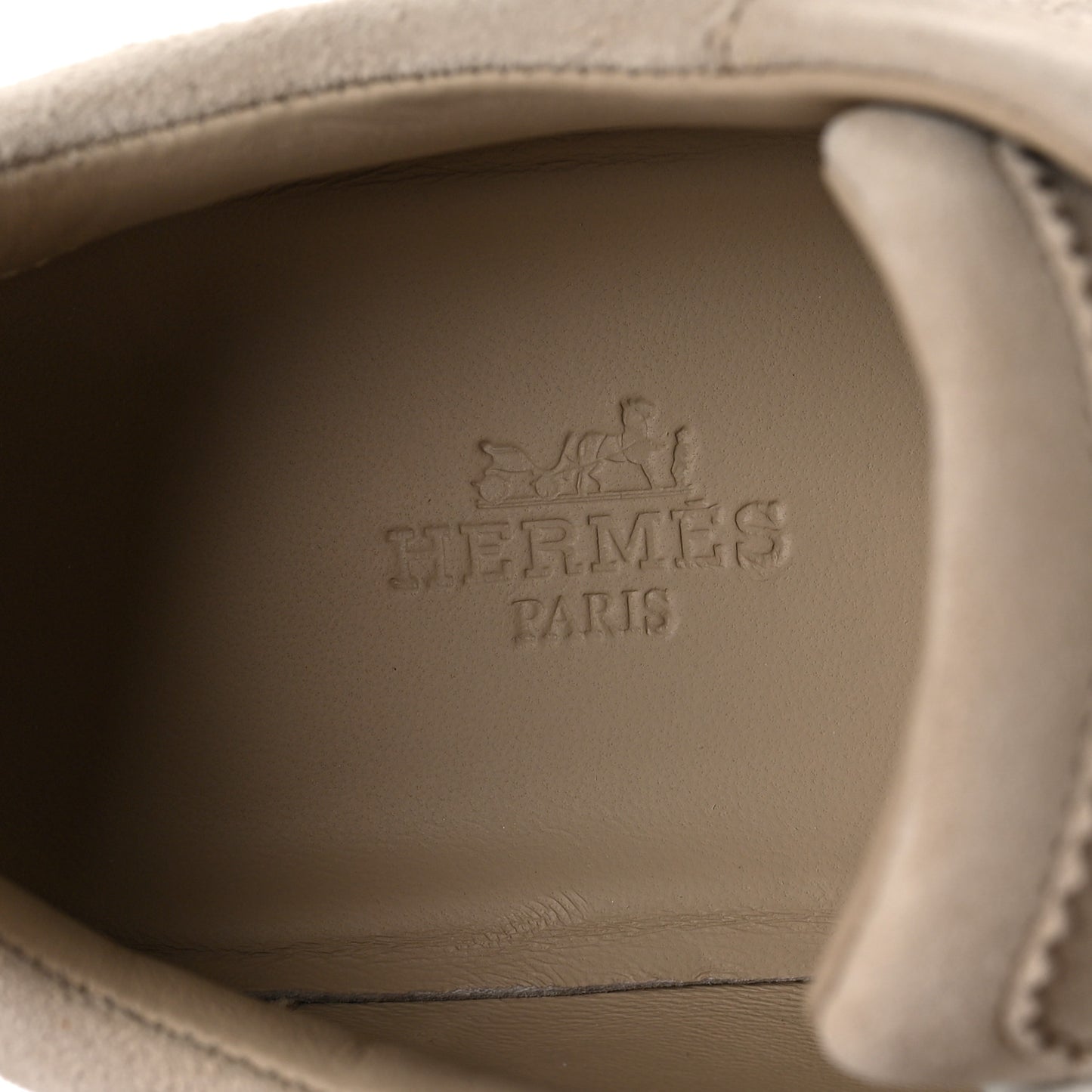 Goatskin Suede Goatskin Bouncing Sneakers 36 White Gomme