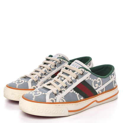 Gucci Cotton GG Monogram Web Womens 1977 Tennis Sneakers 36 Philod Ivory Mystic White 3 of 8