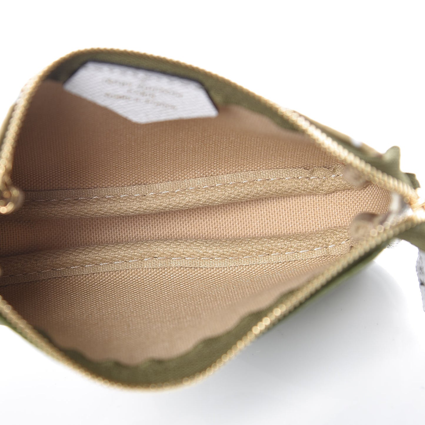 Monogram Giant Micro Pochette Accessories Kaki White