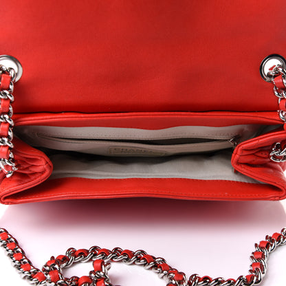 Chanel Washed Lambskin Quilted Mini Chain Around Messenger Red 4 of 10