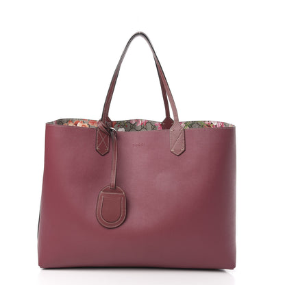 Gucci GG Supreme Monogram Blooms Large Reversible Tote Beige Multicolor Dry Rose 5 of 15