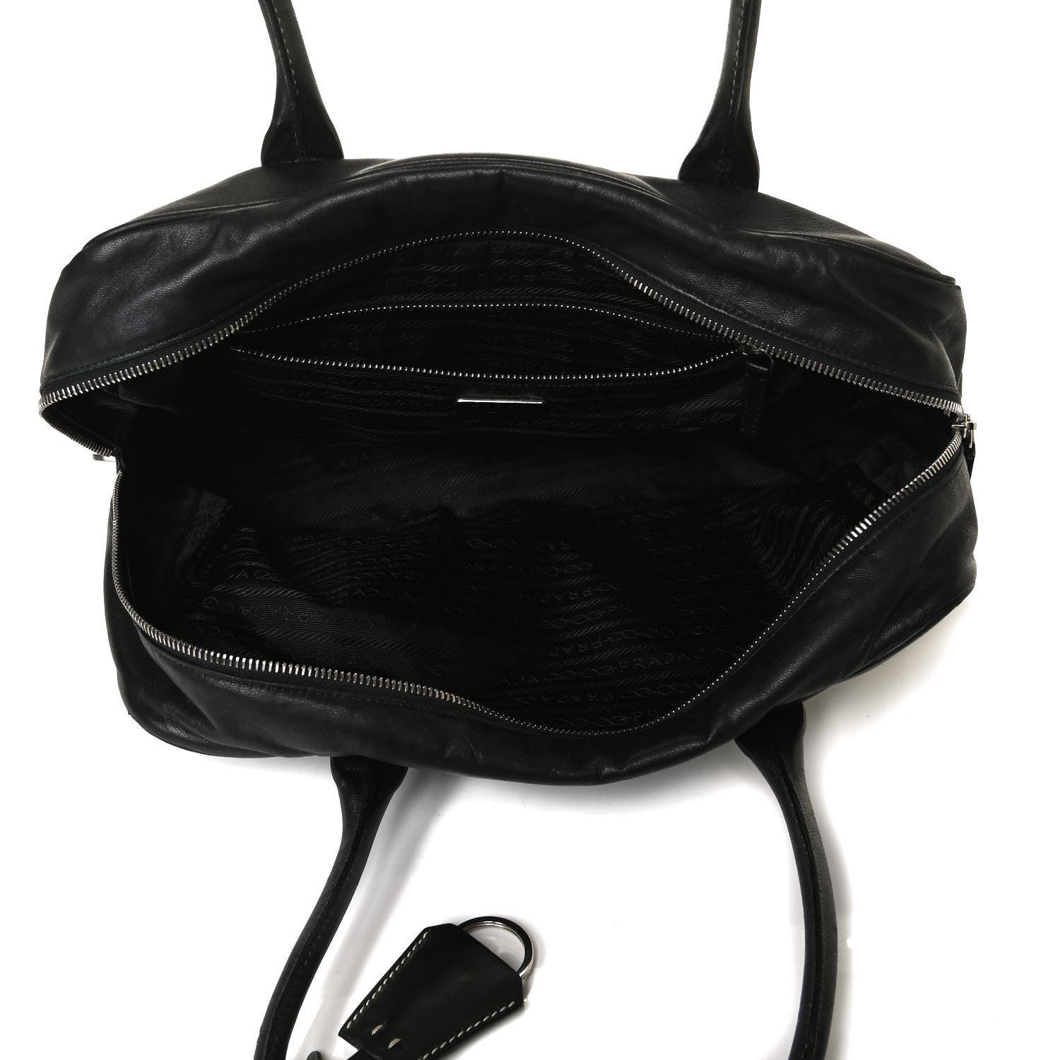 Prada Nappa Hydra Shoulder Bag Black 4 of 20