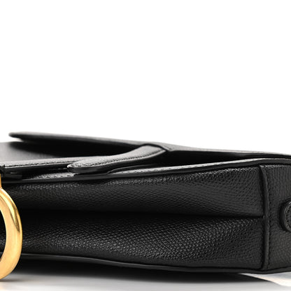 Christian Dior Grained Calfskin Mini Saddle Bag Black 6 of 11