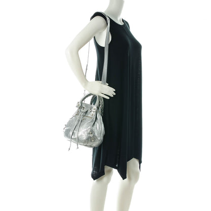 Balenciaga Agneau Giant 12 Silver Hardware Mini Pompon Gris Aluminum 2 of 7
