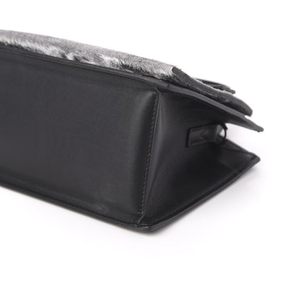 MCM Calfskin Lux Calf Hair Mini Milano Tote Black 7 of 9