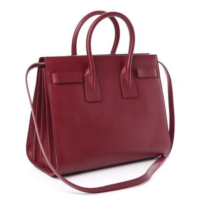 Saint Laurent Calfskin Small Sac De Jour Oxblood 3 of 9