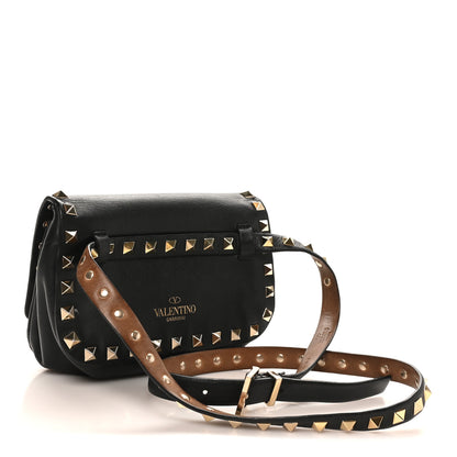 Valentino Garavani Vitello Rockstud Belt Bag Black 2 of 8