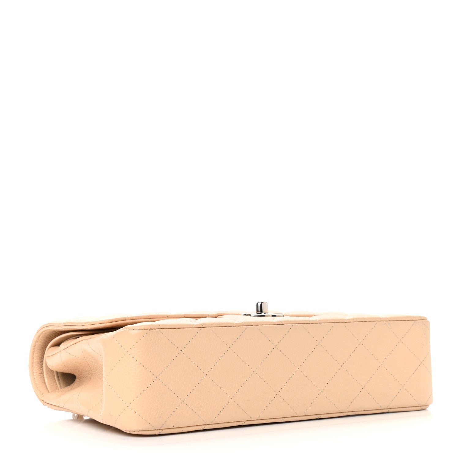 Chanel Caviar Quilted Medium Double Flap Beige 4 of 14