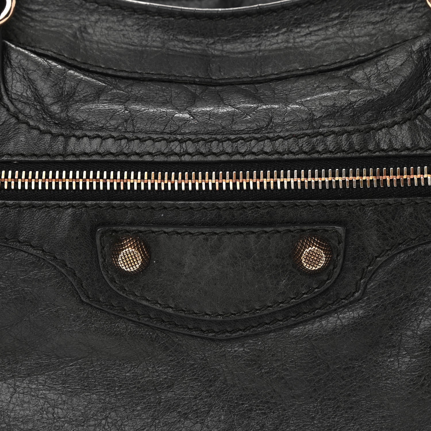 Balenciaga Agneau Giant 12 Rose Gold Hardware Town Black 8 of 13