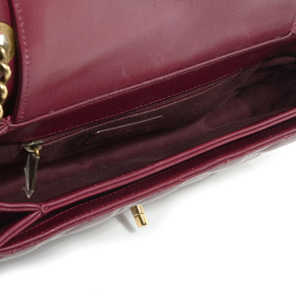 Chanel Calfskin Perfect Edge Medium Flap Burgundy 5 of 9