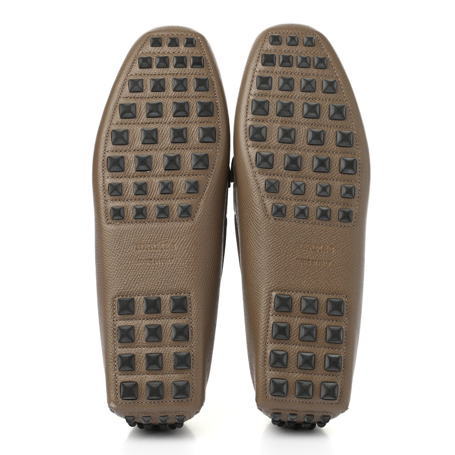 Hermes Epsom Womens Irving Loafer 36.5 Etoupe 5 of 9